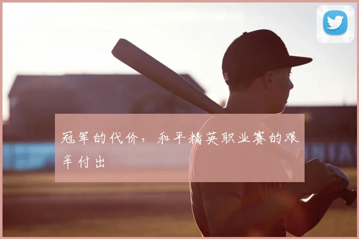 冠军的代价,和平精英职业赛的艰辛付出